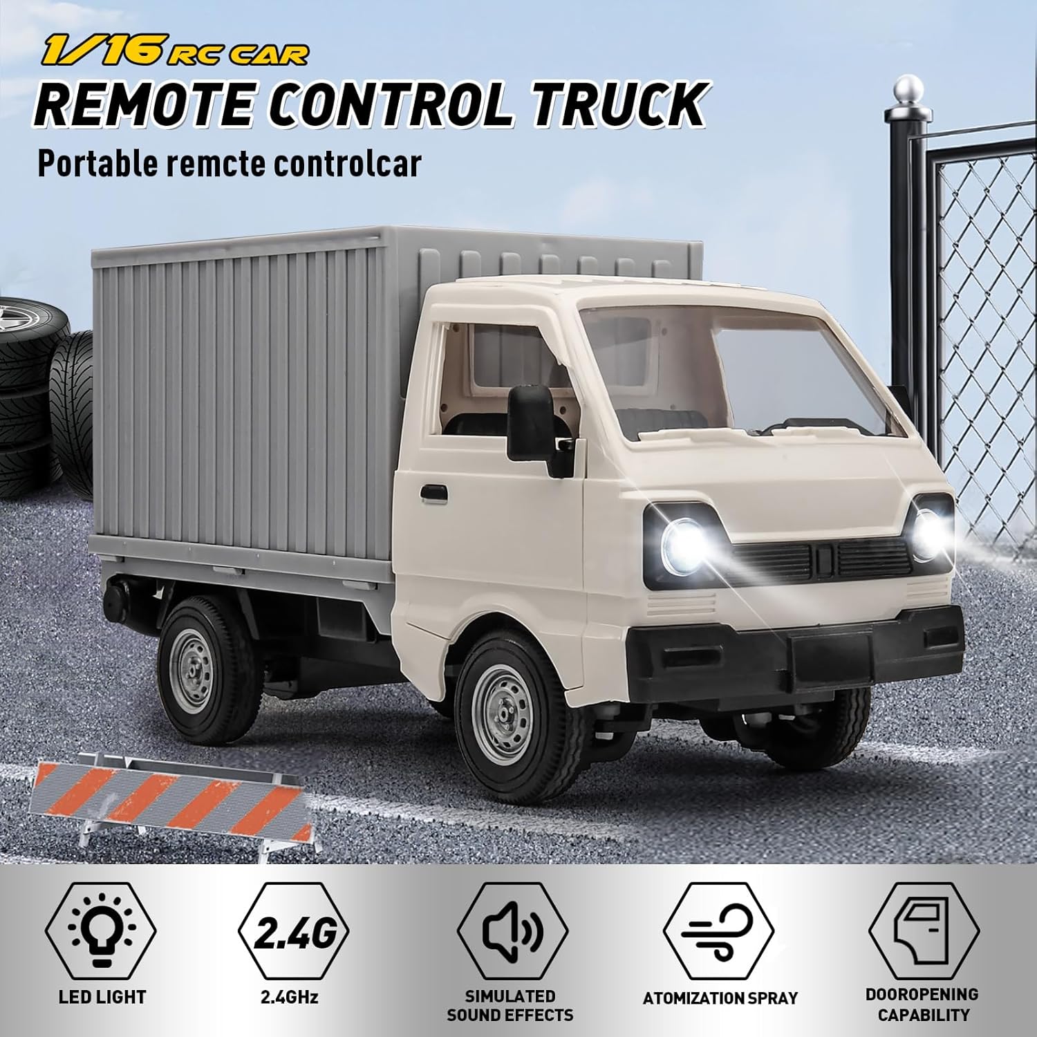 Drone Lidi Rc - Camion RC KF21 1:16 2.4GHZ, voiture