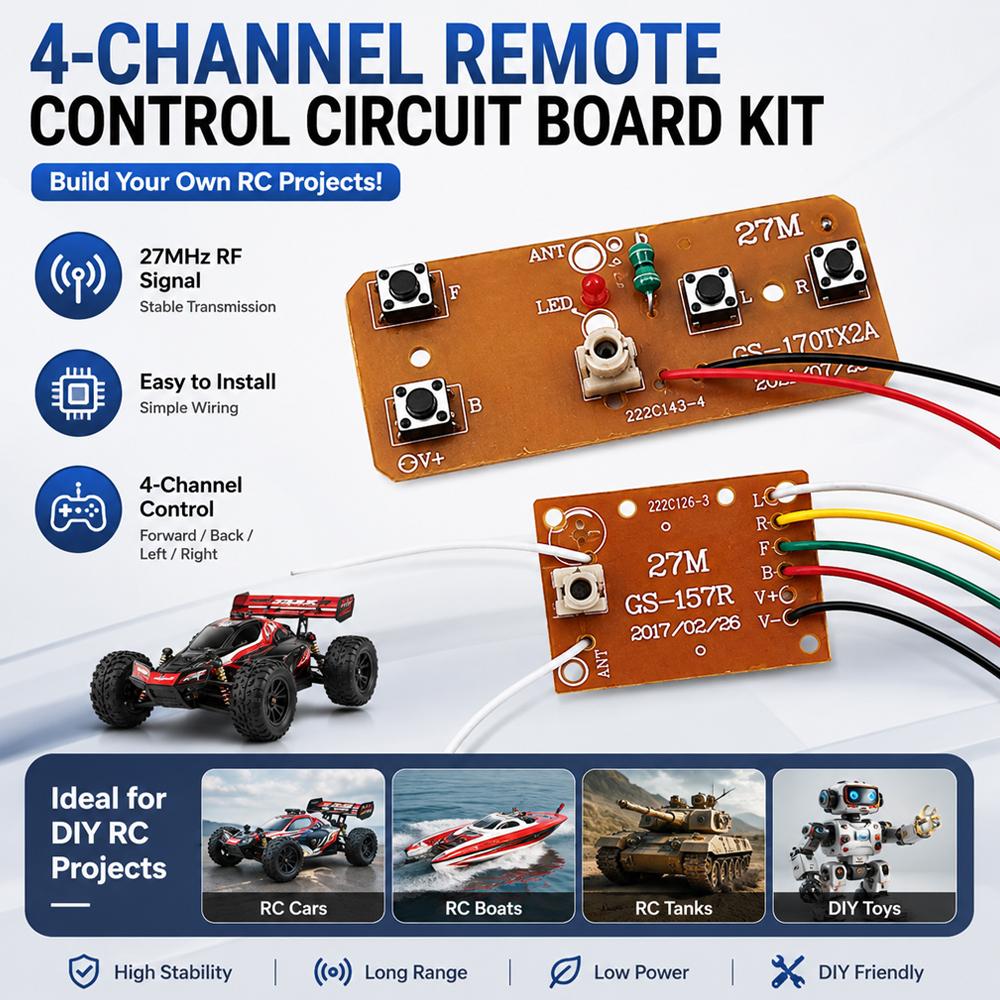 Joystick Rc Drone - Kit de télécommande 27 MHz 4