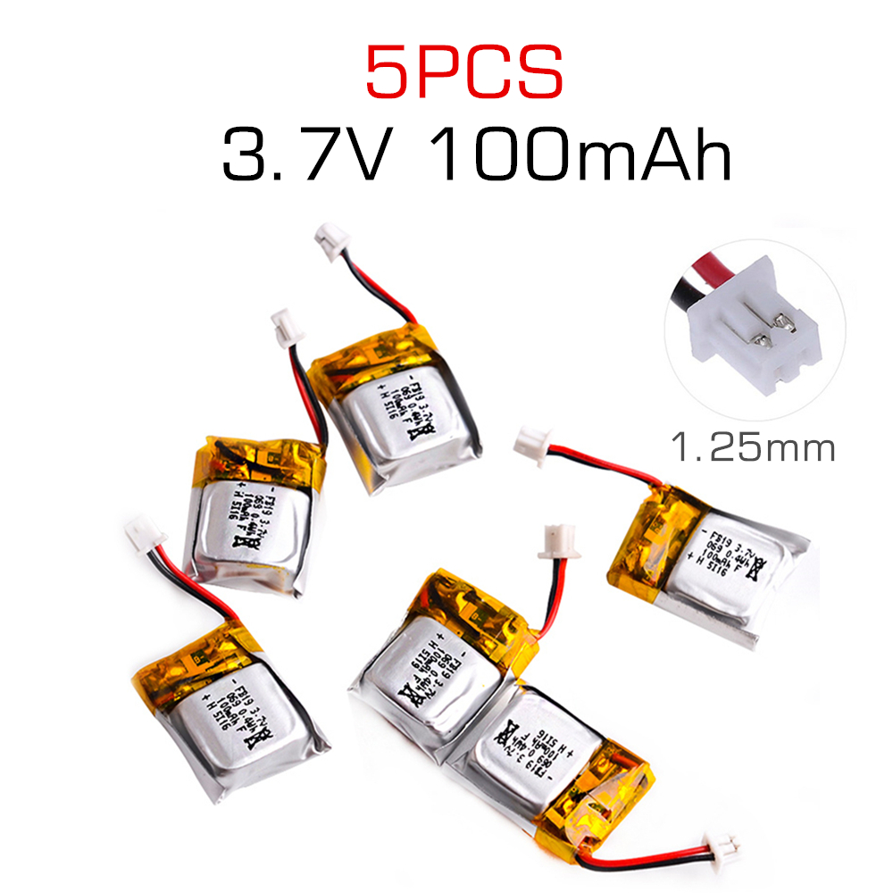 Drone Fq777 Rc Quadcopter - 5 pièces 3.7V 100mAh li-po batterie