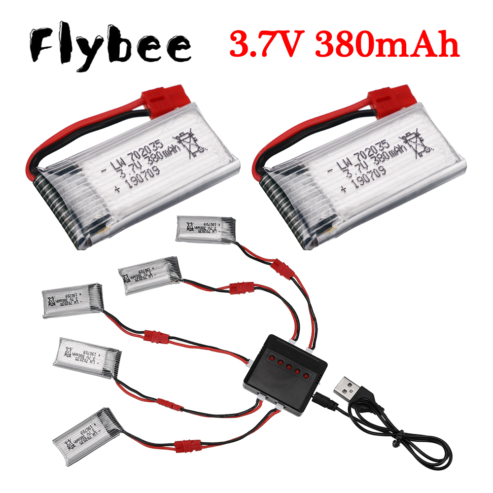 Drone Lipo Battery - Batterie Lipo 3.7V 380mAh Avec Chargeur