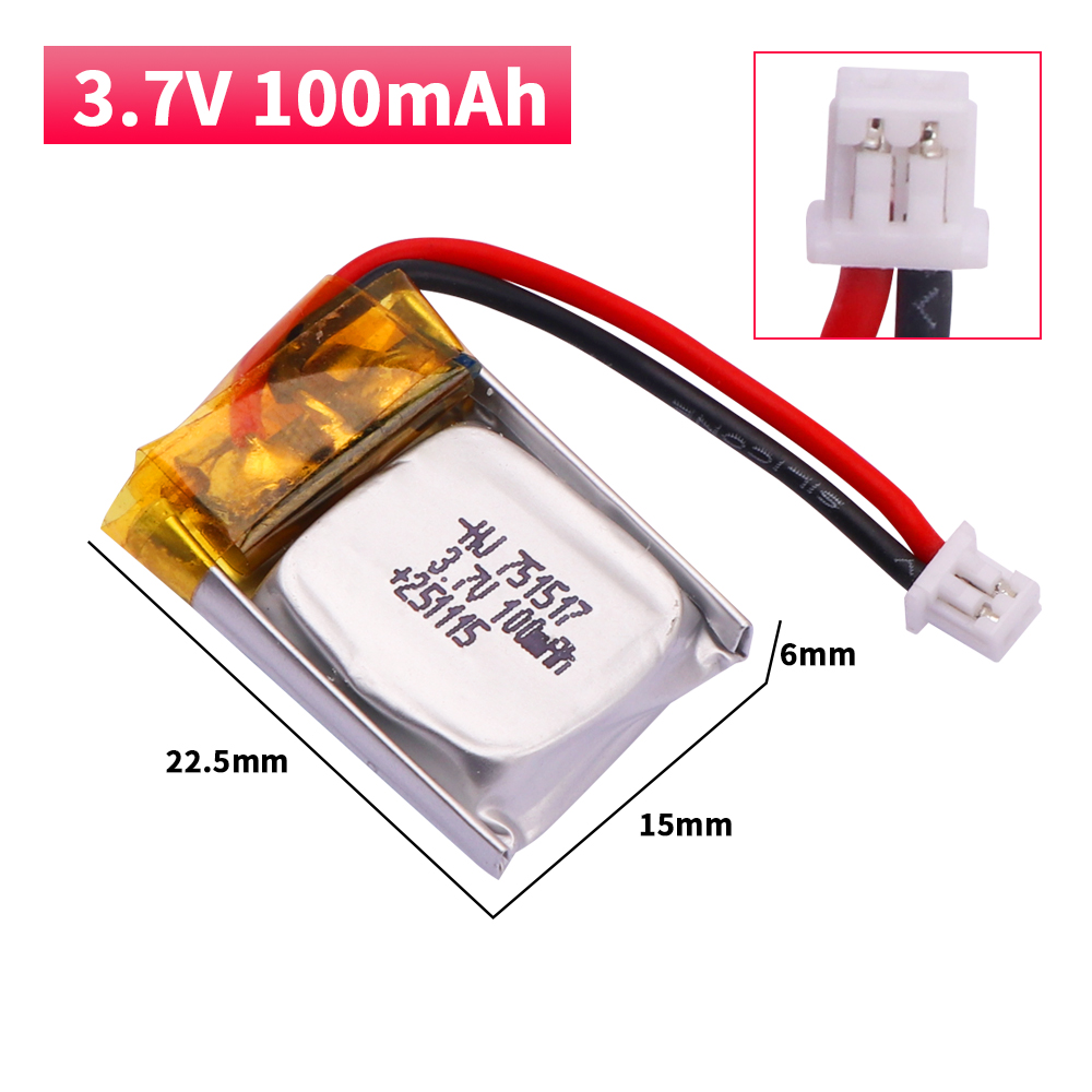 100 mah 3.7 V Lipo batterie FQ - Drone Fq777 Rc Quadcopter avis et prix