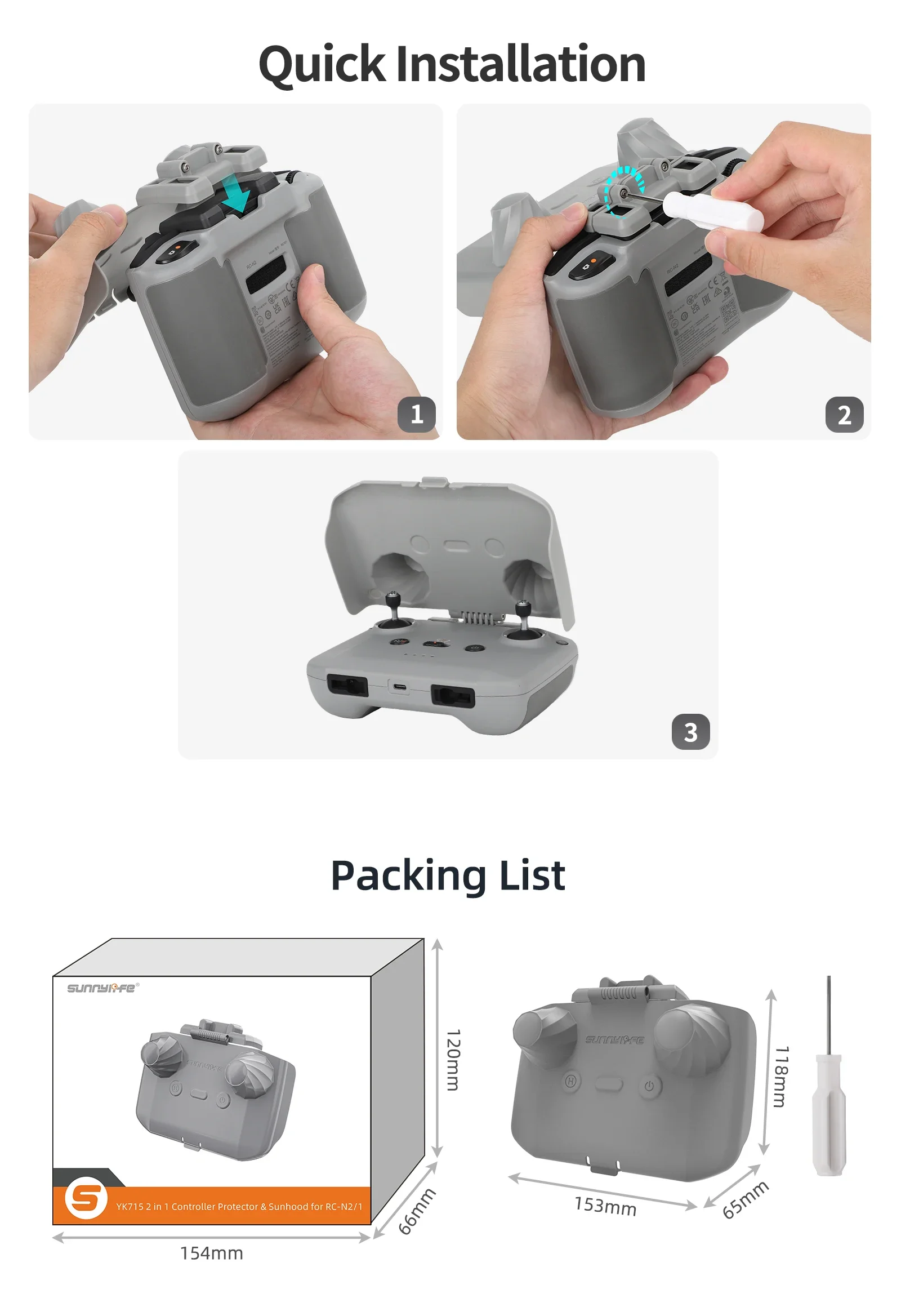 Protecteur de contrôleur 2 en  - Drone Dji Rc Mini 3 Pro avis et prix