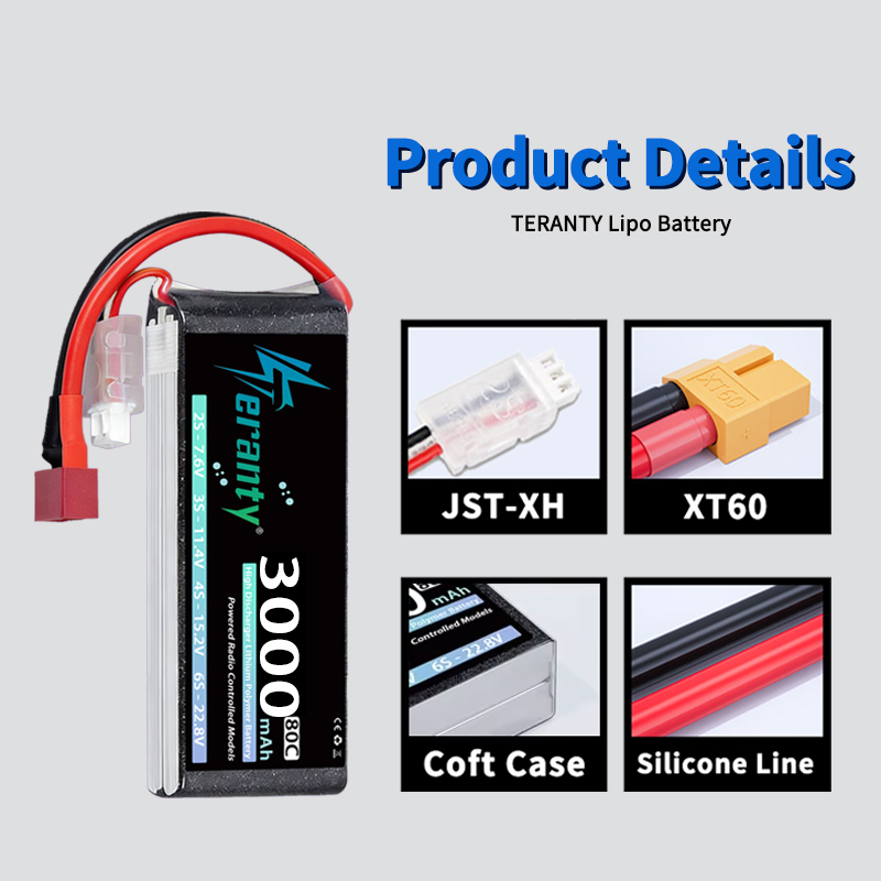 Batterie Lipo TERANTY 2S 3000m - Drone Lipo Battery avis et prix