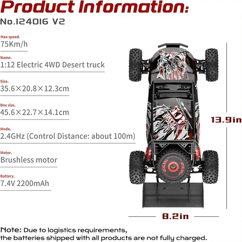 WLtoys 124016 (V2) Voiture RC  - Drone Bike Rc avis et prix