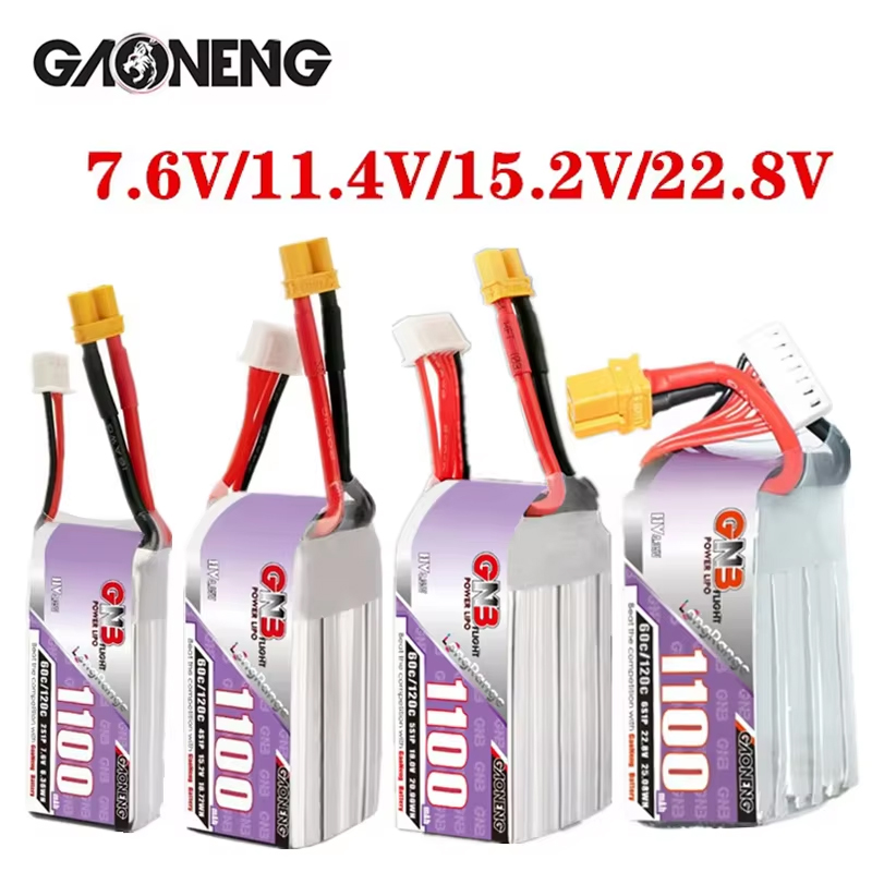 GNB 1100mAh 2S 3S 4S 6S 60C/12 - Drone Lipo Battery avis et prix