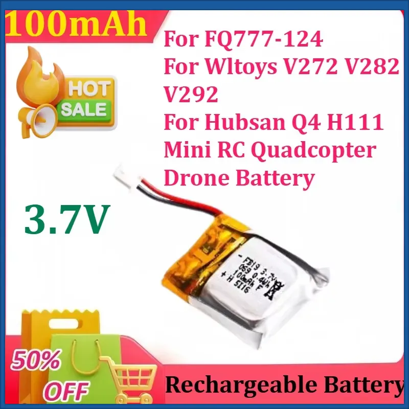Batterie Lipo 3.7V 100mAh pour - Drone Fq777 Rc Quadcopter avis et prix