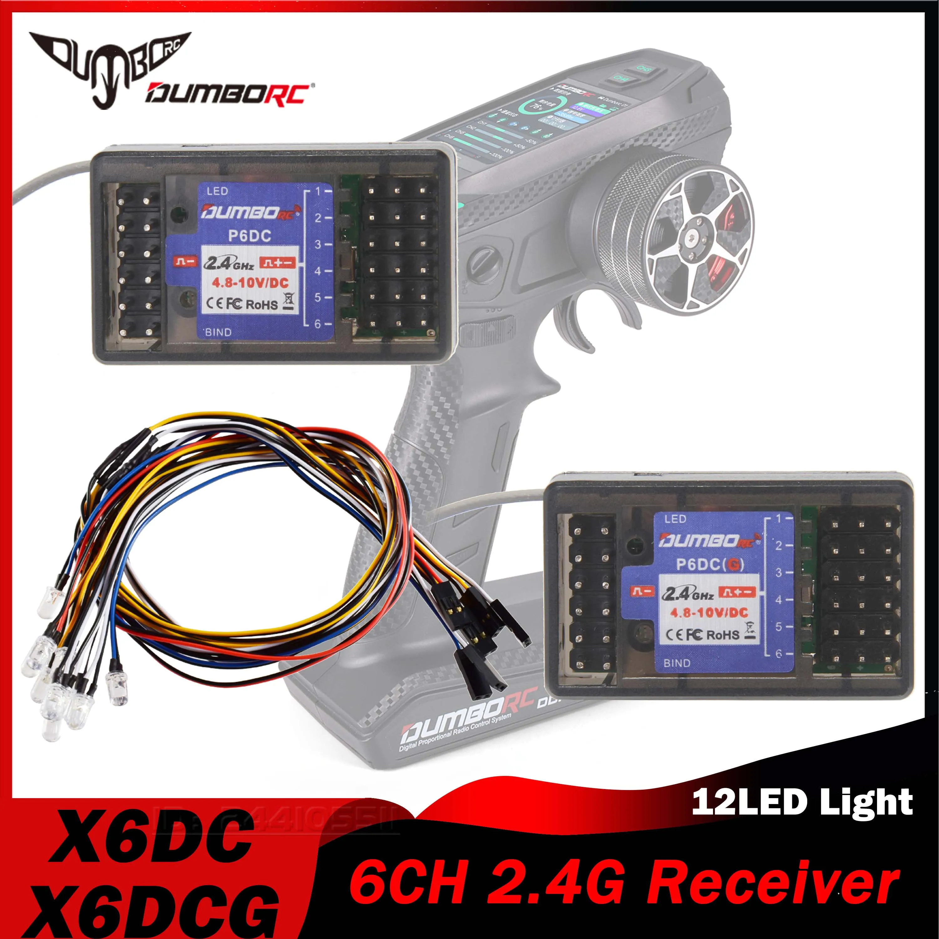 DUMBORC 6CH P6DC P6DCG récepte - Joystick Rc Drone avis et prix