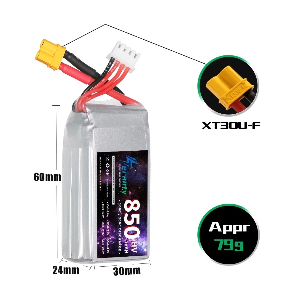 1/2/3 pièces TERANTY 3S 11.4V  - Drone Lipo Battery avis et prix